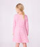 Vestido infantil de manga larga de algodón rosa BOUDOIR/ MILK