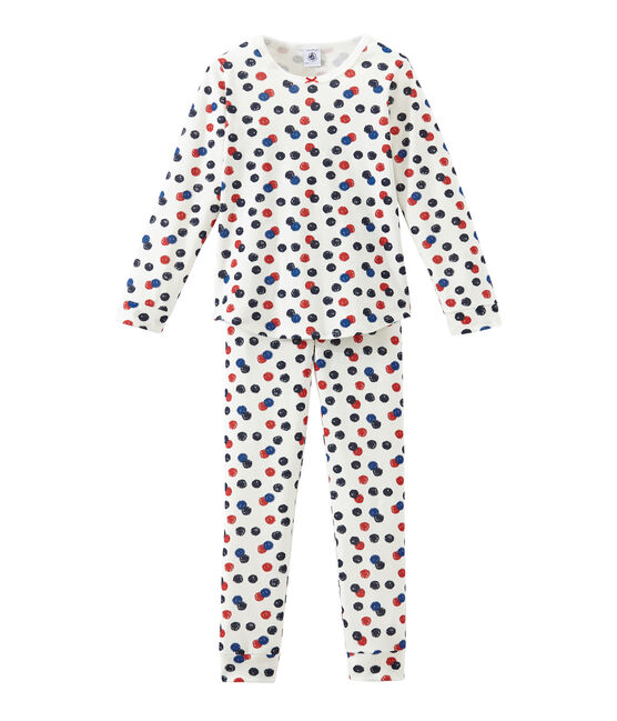 Pijama para niña blanco MARSHMALLOW/blanco MULTICO