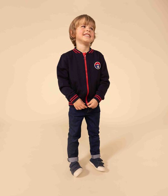Teddy de jersey grueso para niño azul SMOKING