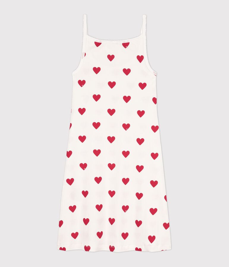 Camis&oacute;n de algod&oacute;n para mujer blanco/rojo