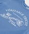 Camiseta infantil estampada de manga corta azul