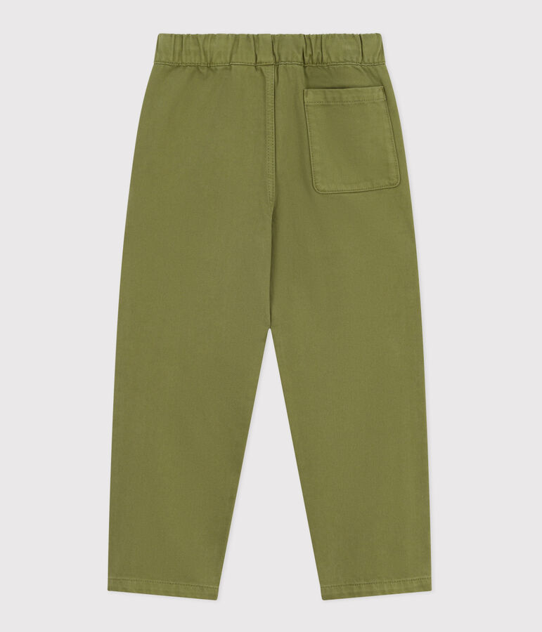 Pantal&oacute;n denim infantil verde