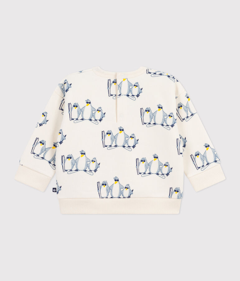 Sudadera de algod&oacute;n con estampado de ping&uuml;inos para beb&eacute; MILK/ MULTICO