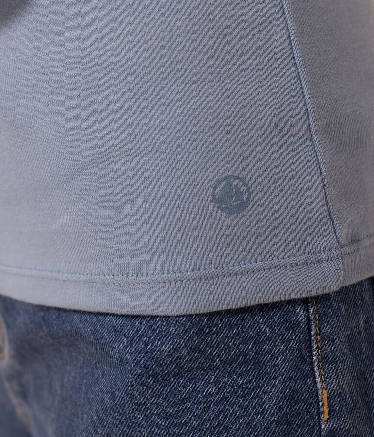 Camiseta L'ICONIQUE de algod&oacute;n con cuello redondo para mujer azul