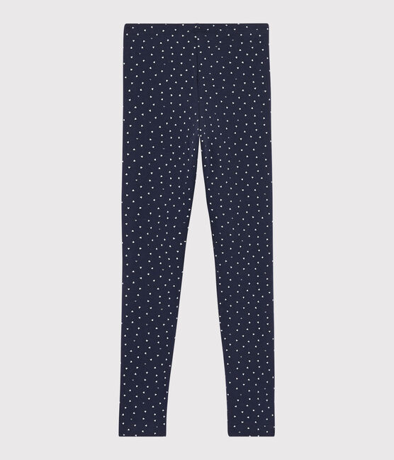 Leggings de punto de licra de niña azul SMOKING/blanco MULTICO
