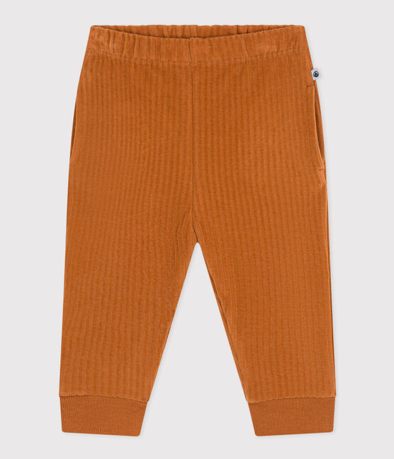 Pantalón de terciopelo para bebé marron ECUREUIL