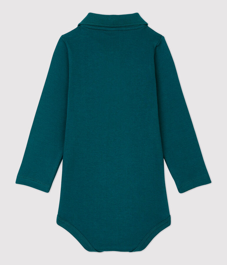 Bodi de algod&oacute;n de beb&eacute; verde