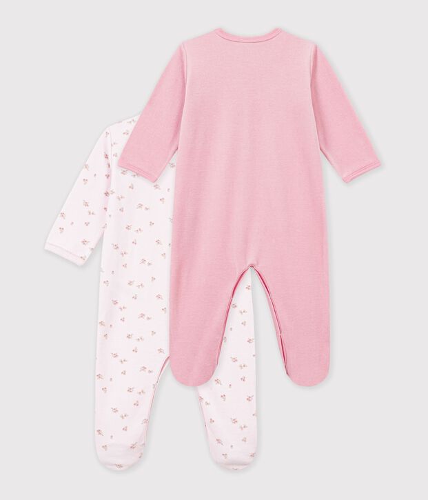 Juego de pijamas de terciopelo estampado para beb&eacute; multicolor