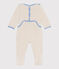 Pijama de terciopelo con abertura trasera para bebé beige MONTELIMAR CHINE