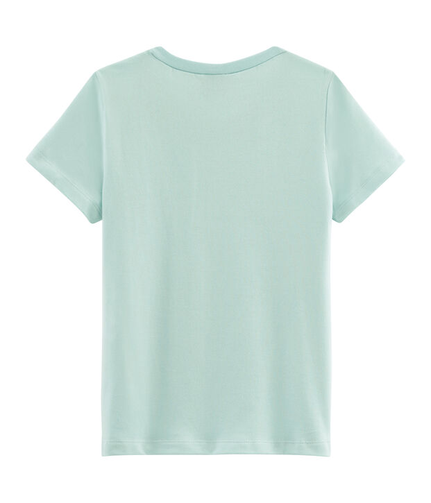 Camiseta infantil con logotipo azul