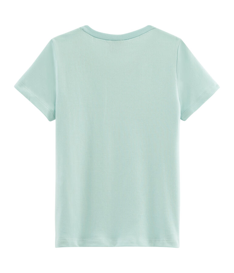 Camiseta infantil con logotipo azul