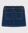 Falda recta de tejido vaquero de niña azul DENIM BRUT