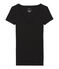 Camiseta manga corta de algodón ligero para mujer negro NOIR