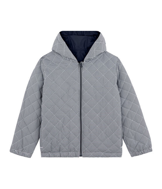 Cortavientos cálido y reversible infantil unisex azul SMOKING