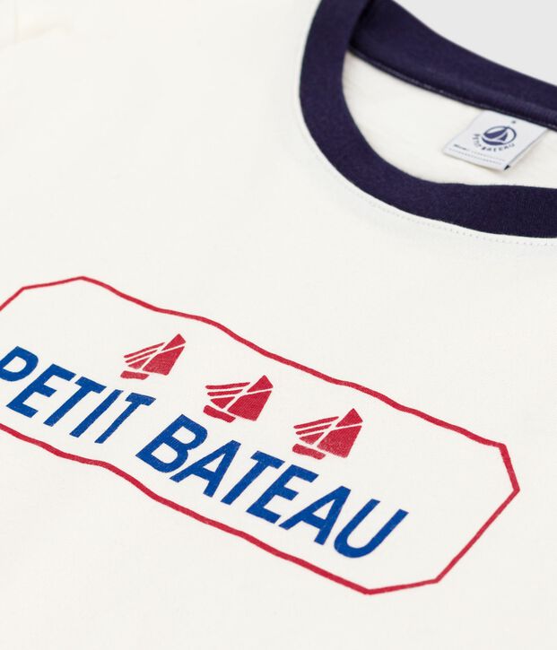 Camiseta Recta de algod&oacute;n de manga corta para mujer azul/azul