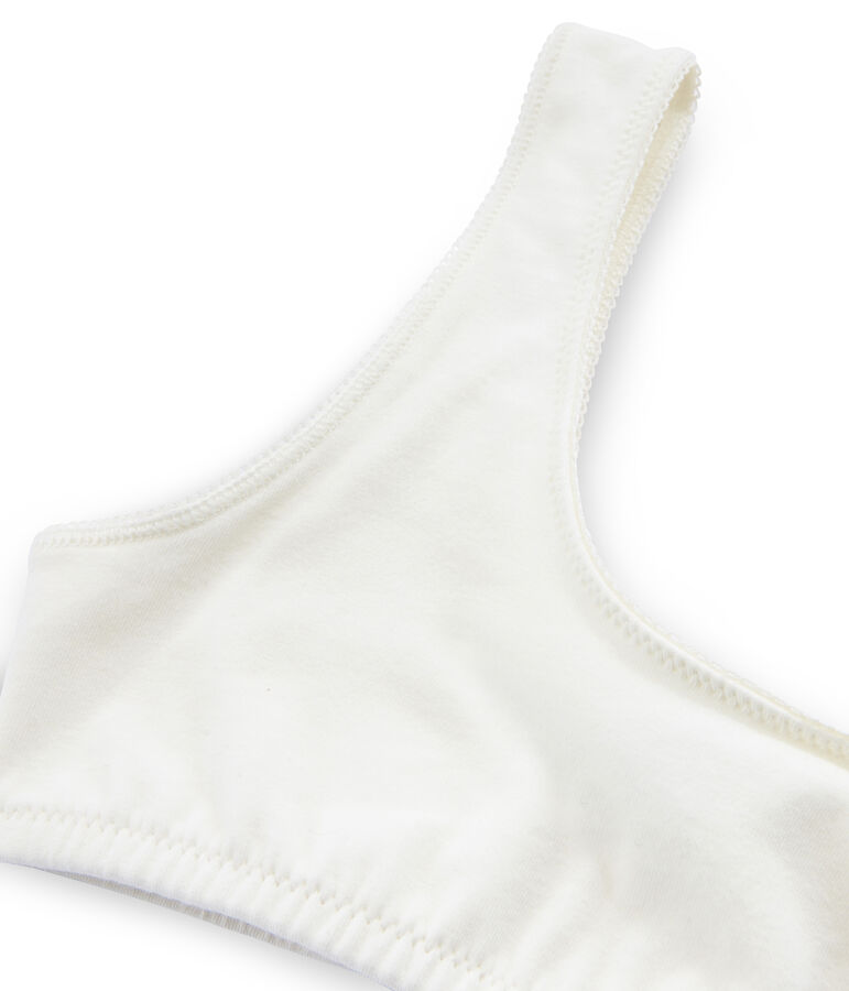 Sujetador con relleno para ni&ntilde;a blanco