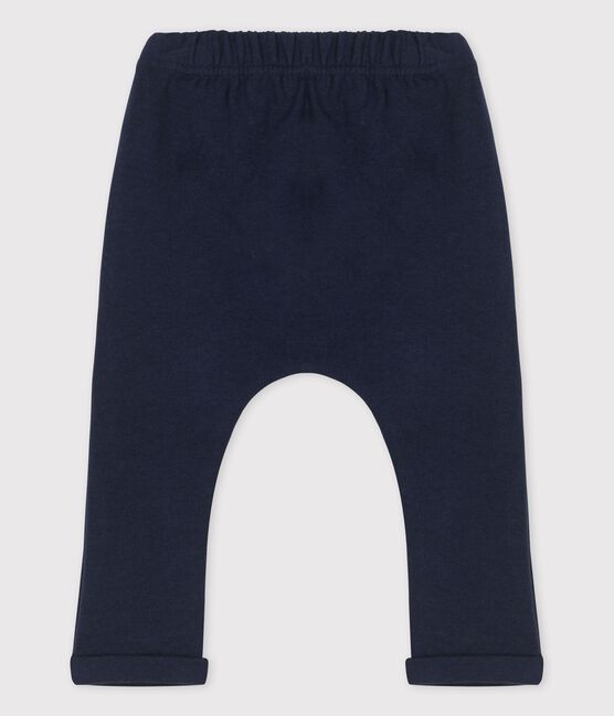 Pantalón de jersey grueso a rayas para bebé azul SMOKING