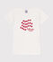 Camiseta infantil de manga corta de algodón blanco ECUME