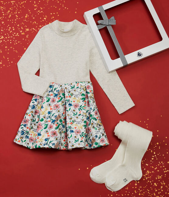 Estuche de regalo con vestido y medias de niña variante 1