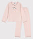 Pijama de terciopelo para niña