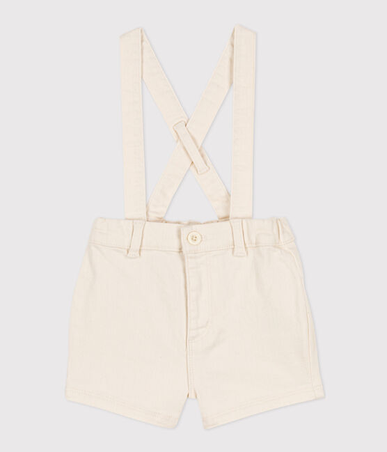 Shorts vaqueros con tirantes para bebé crudo AVALANCHE