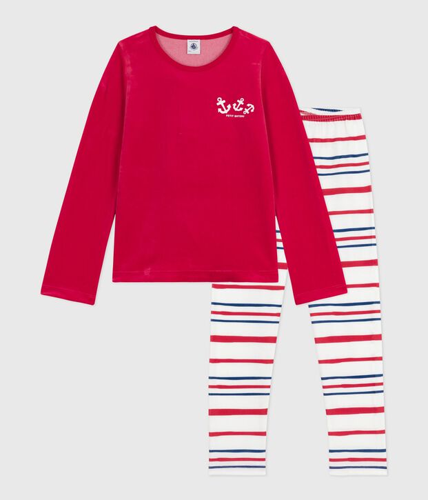 Pyjama en velours enfant rojo/multicolor