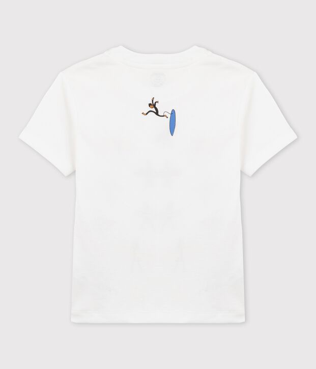 Camiseta de algod&oacute;n org&aacute;nico de ni&ntilde;o/ni&ntilde;a blanco