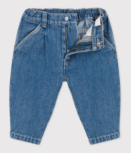 Vaquero de tejido vaquero 100 % sostenible para bebé azul DENIM