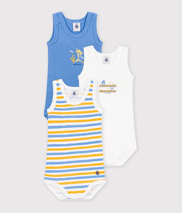 Lot de 3 bodies d&eacute;bardeurs b&eacute;b&eacute; multicolor