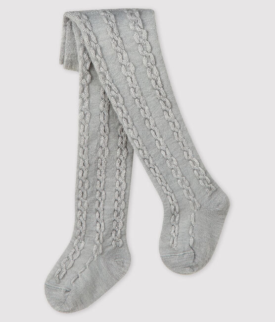 Leotardos de lana para bebé niña gris BELUGA CHINE