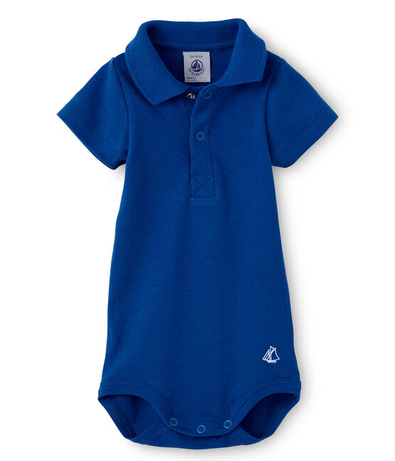 Body para bebé niño con cuello azul PERSE