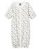 Mono saco para bebé de punto blanco MARSHMALLOW/azul TOUDOU/ MULTICO