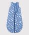 Saco para beb&eacute; de algod&oacute;n con estampado de corazones TOG 2,5 azul/blanco