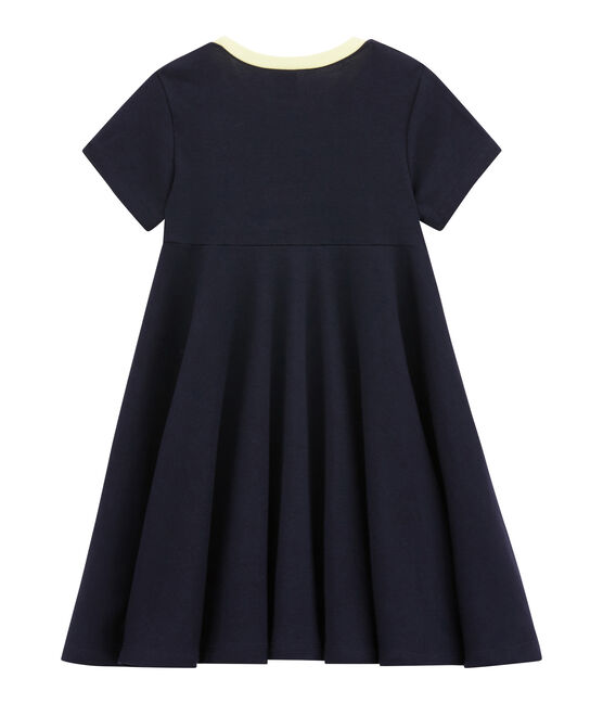 Vestido en jersey ligero para niña azul Abysse