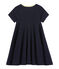 Vestido en jersey ligero para niña azul Abysse