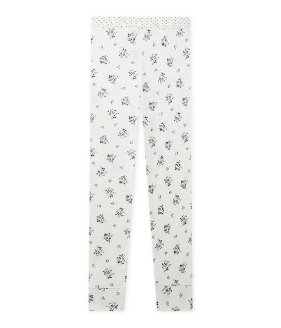 Pantalón de pijama para niña blanco LAIT/gris GRIS/ MULTICO