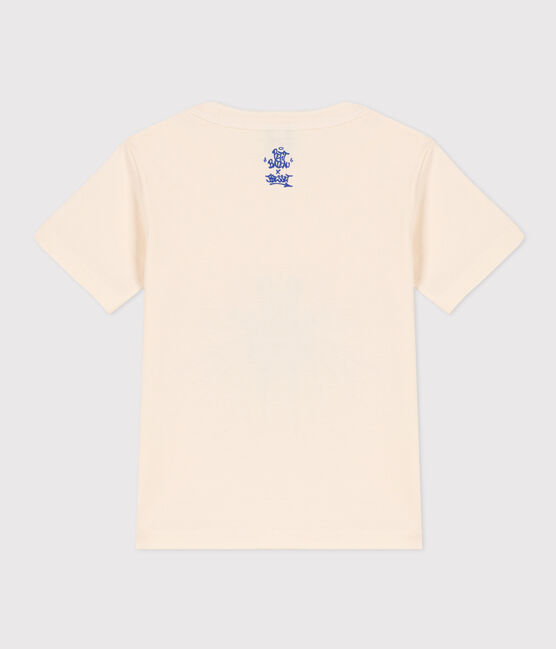 Camiseta de algodón de manga corta para niño blanco AVALANCHE/ MULTICO