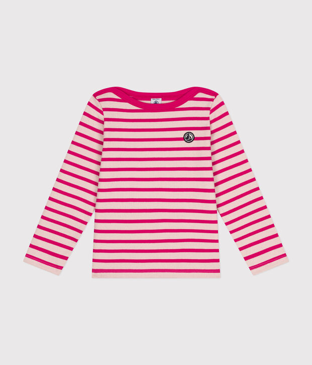 Marinera de algod&oacute;n grueso para ni&ntilde;o/ni&ntilde;a rosa/rosa