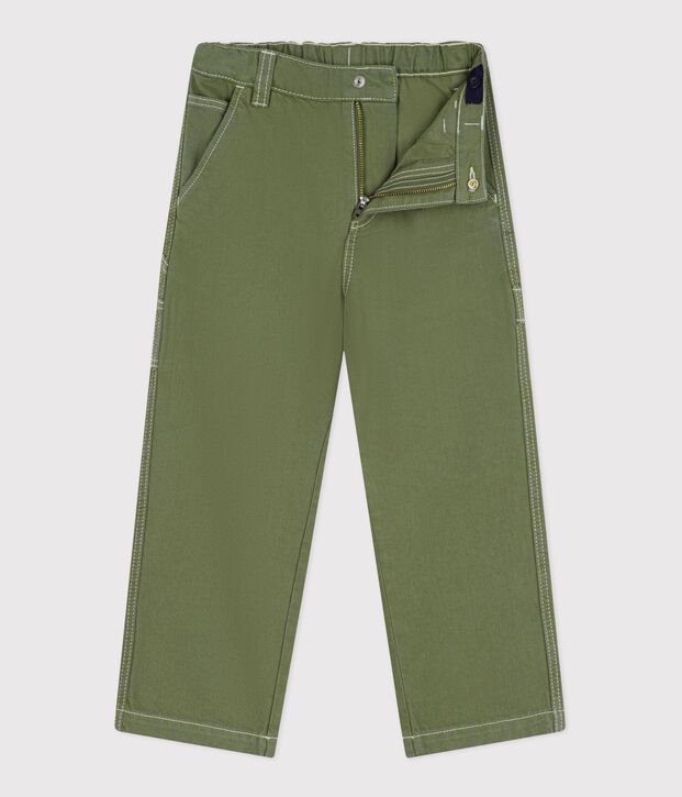 Pantal&oacute;n carpenter infantil de algod&oacute;n OLIVINE