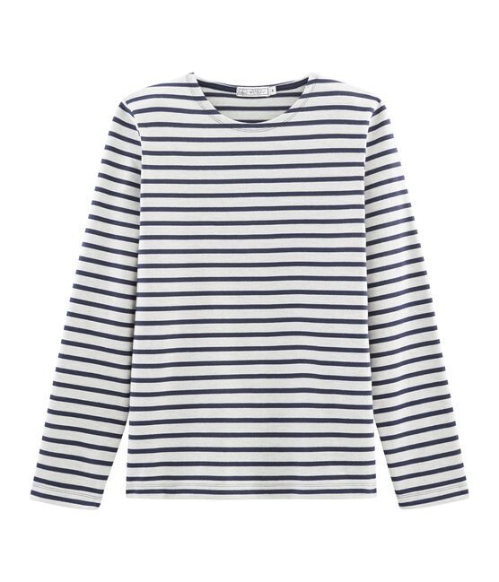 Jersey marinero icónico para hombre beige COQUILLE/azul SMOKING