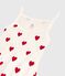 Vestido de tirantes de algodón con corazones de mujer blanco MARSHMALLOW/rojo TERKUIT