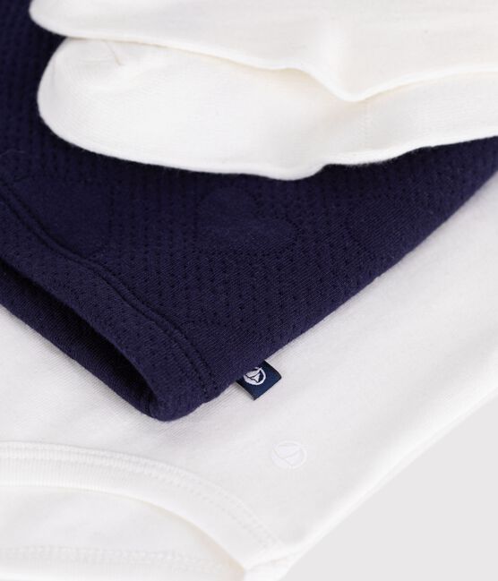 Conjunto de regalo para bebé de algodón: vestido, body y leotardos variante 1