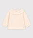 Blusa de manga larga de gasa de algodón para bebé