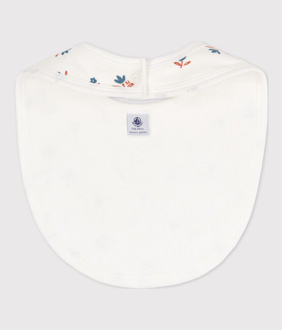 Babero de algodón estampado para bebé blanco MARSHMALLOW/blanco MULTICO