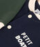 Chaqueta de b&eacute;isbol de mulet&oacute;n de ni&ntilde;o azul/multicolor
