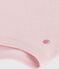 Body liso de algodón con cuello para bebé rosa JOLI