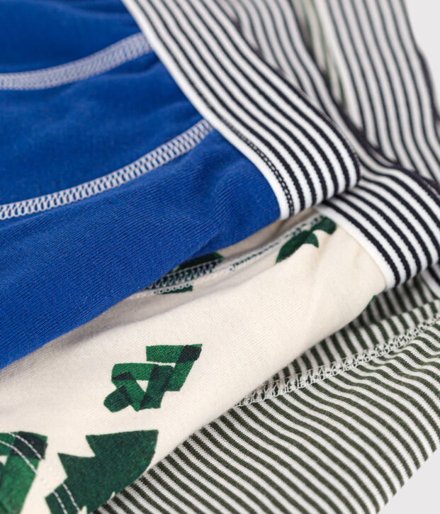 Juego de 3 b&oacute;xers de algod&oacute;n caba&ntilde;a para ni&ntilde;o multicolor