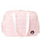 Bolsa de cambiador de poliéster acolchado. rosa ROSAKO/blanco MARSHMALLOW
