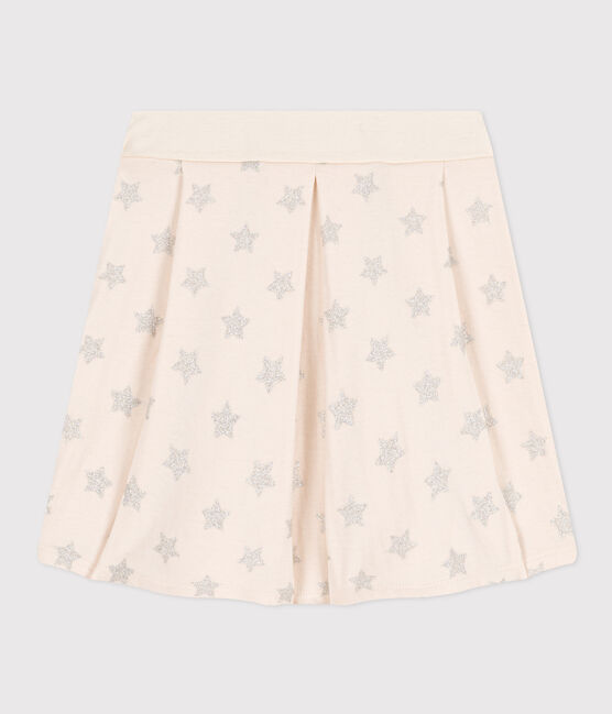 Falda estampada de túbico de niña beige AVALANCHE/ ARGENT