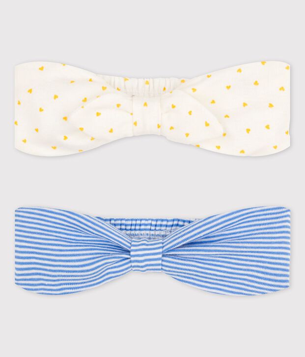 Juego de 2 diademas de beb&eacute; multicolor